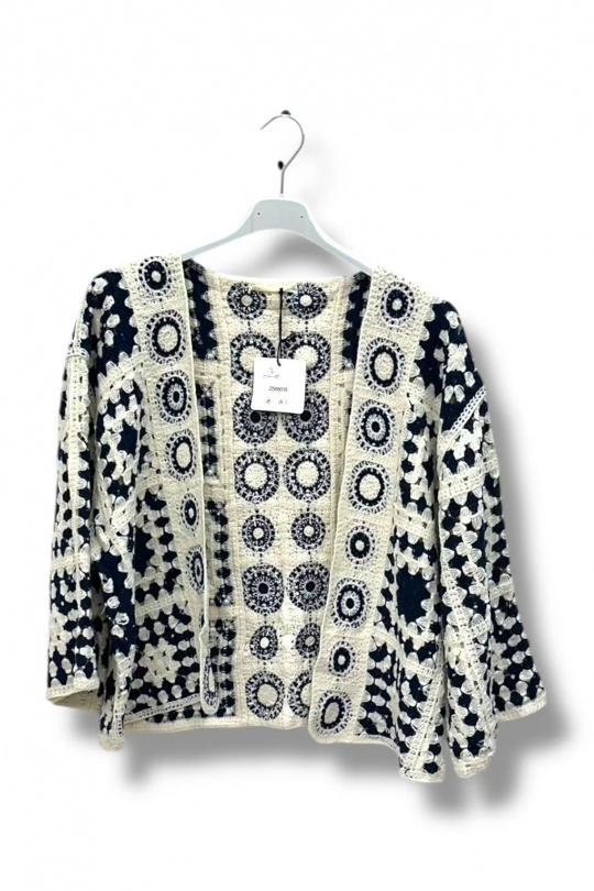 Cardigans Women Azure  / Blue E&F (C&CE Fashion) EF68035 Efashion Paris