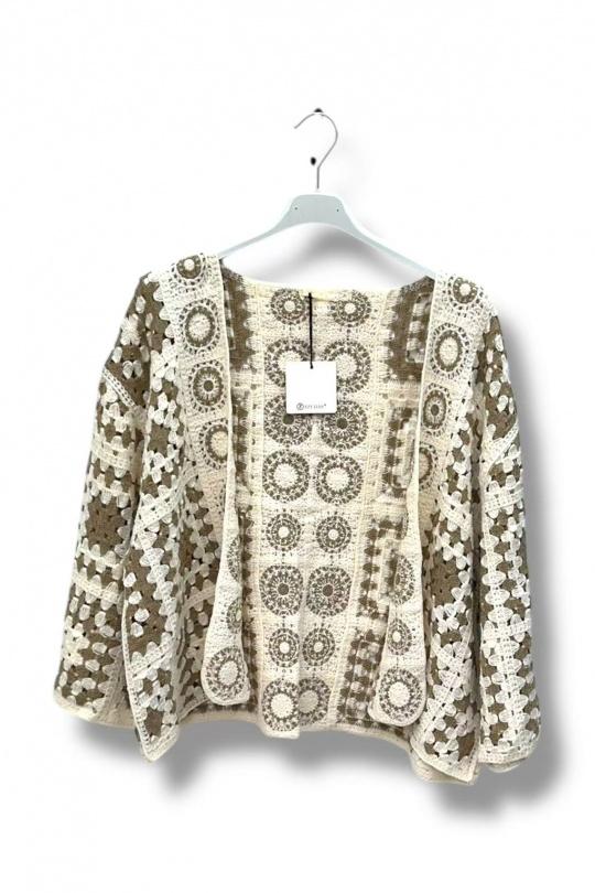 Cardigans Women Azure  / Blue E&F (C&CE Fashion) EF68035 Efashion Paris