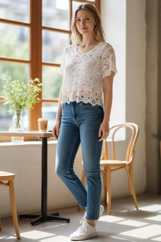 Tops Femme Blanc E&F (C&CE Fashion) EF28117 Efashion Paris