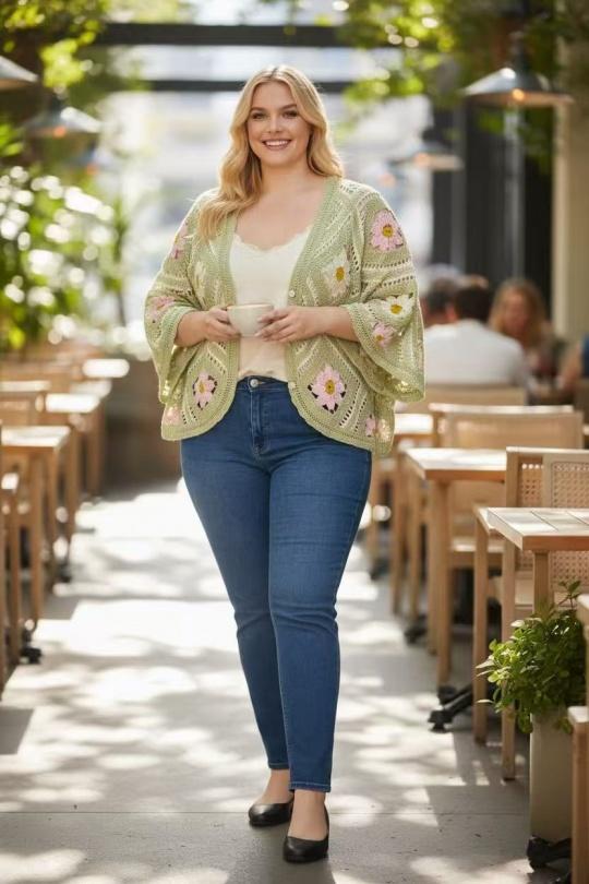 Gilets Femme Vert clair E&F (C&CE Fashion) EF3218 Efashion Paris