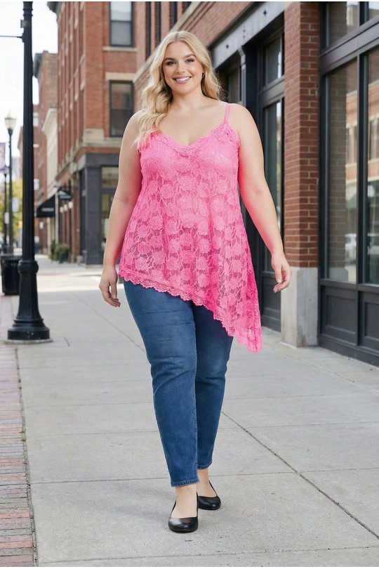 Débardeurs Femme Rose fluo E&F (C&CE Fashion) EF2840 Efashion Paris