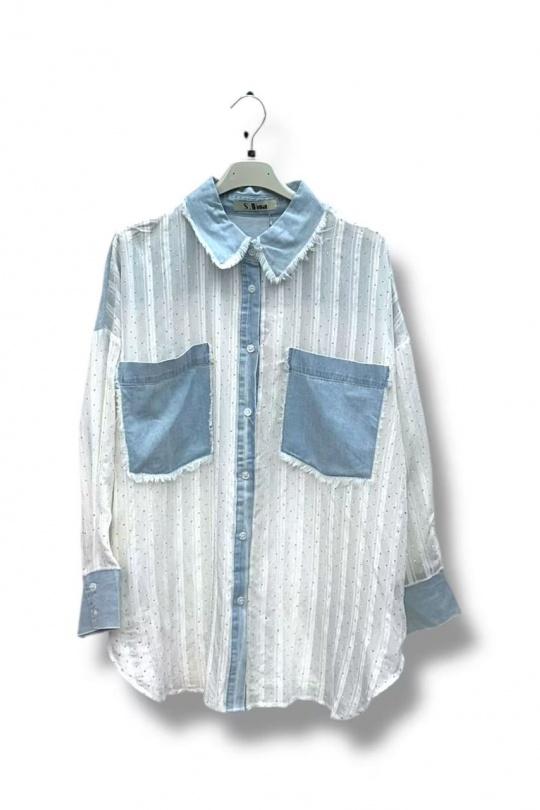 Chemises & blouses Femme Blanc E&F (C&CE Fashion) EF5187 Efashion Paris