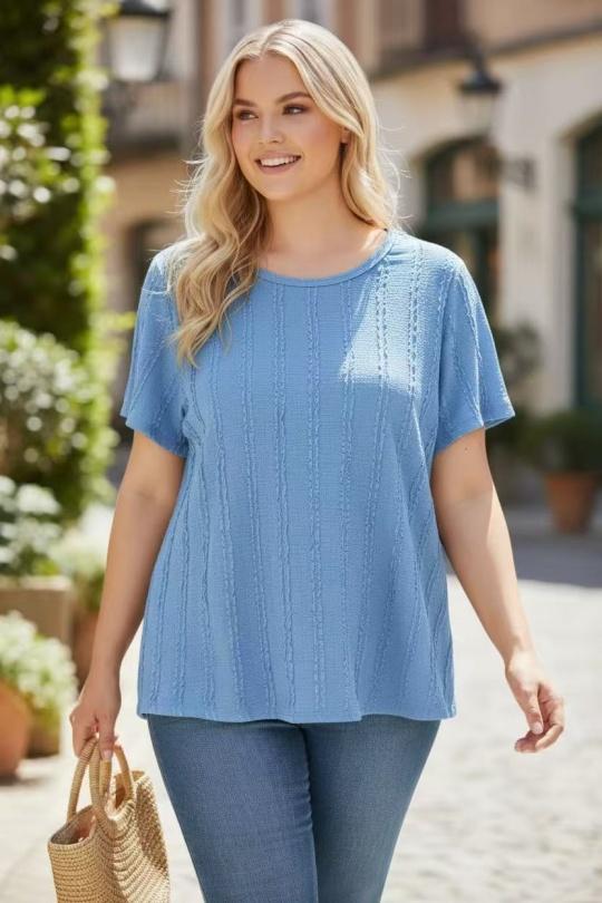 T-shirts Femme Bleu ciel / Bleu E&F (C&CE Fashion) EF1602761 Efashion Paris