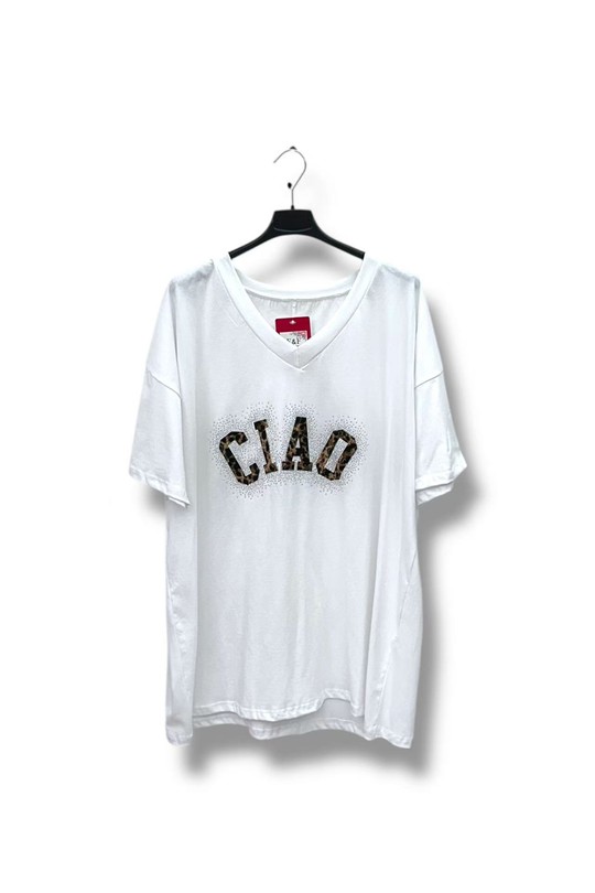 T-shirts Femme Blanc E&F (C&CE Fashion) EF9076-8 Efashion Paris