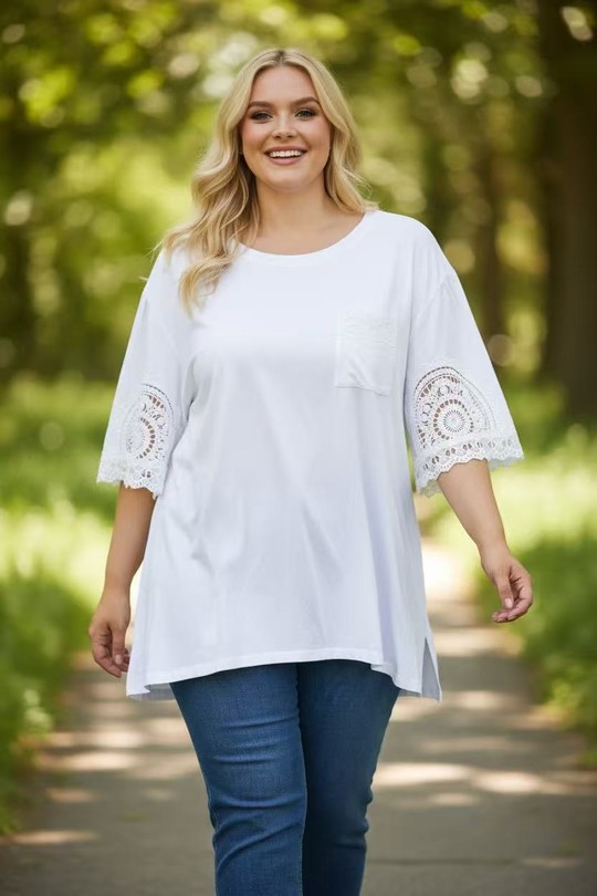 T-shirts Femme Blanc E&F (C&CE Fashion) EF36310 Efashion Paris