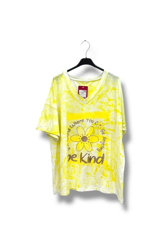T-shirts Femme Jaune fluo E&F (C&CE Fashion) EF9076-30 Efashion Paris