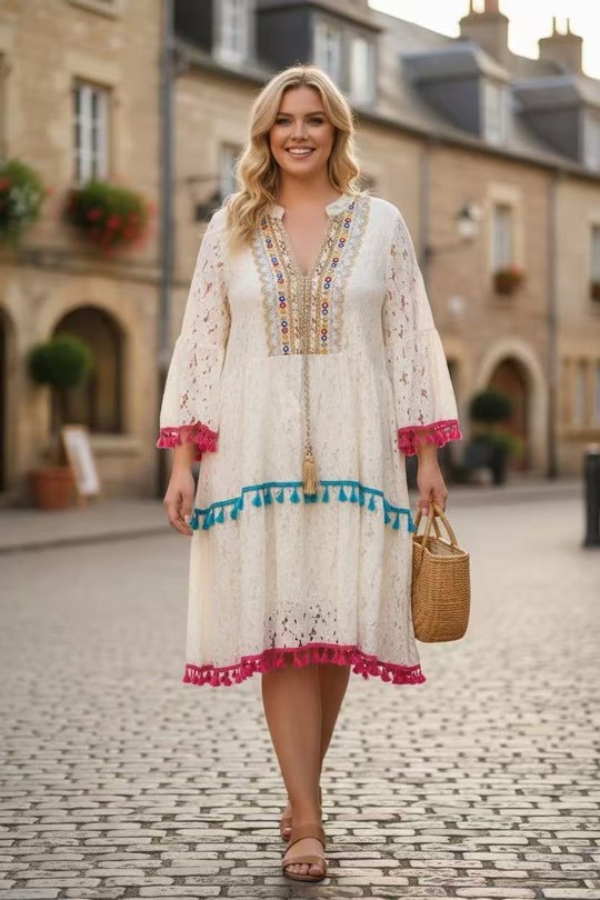 Robes mi-longues Femme Fuschia E&F (C&CE Fashion) EF3998 Efashion Paris