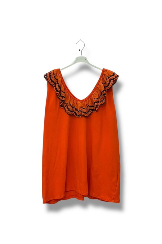 Débardeurs Femme Jaune E&F (C&CE Fashion) EF13315 Efashion Paris