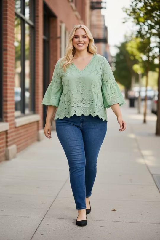 Tops Femme Vert d eau E&F (C&CE Fashion) EF372 Efashion Paris