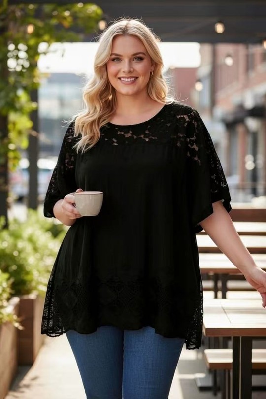 Tuniche Donna Black E&F (C&CE Fashion) EF83846 Efashion Paris