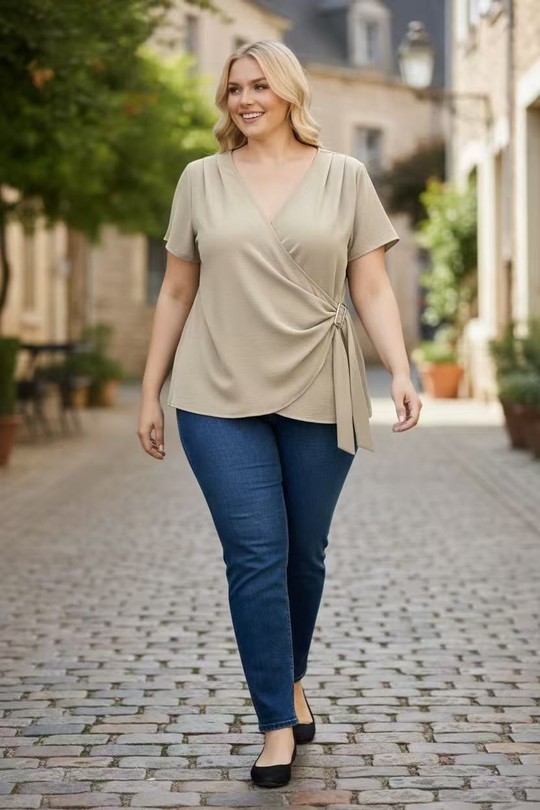 Tops Women Beige E&F (C&CE Fashion) EF26139 Efashion Paris