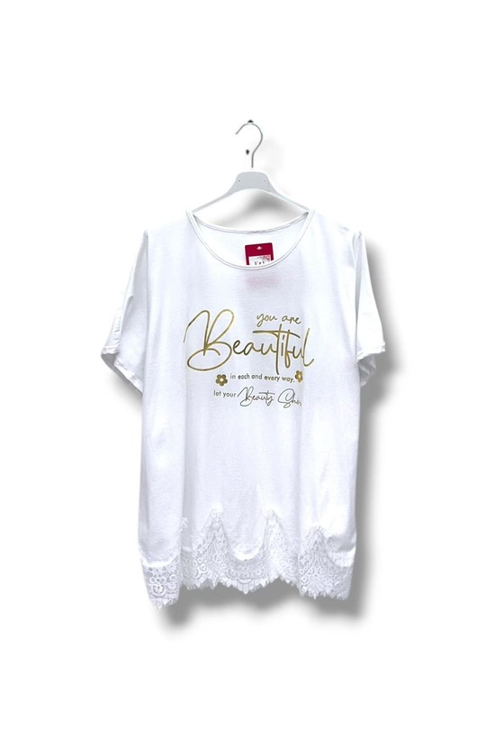 T-shirts Femme Blanc E&F (C&CE Fashion) EF2850 Efashion Paris