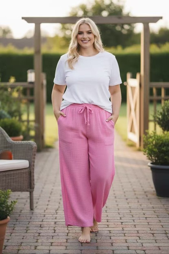 Pantalones Mujer Pink E&F (C&CE Fashion) 83555-80 Efashion Paris