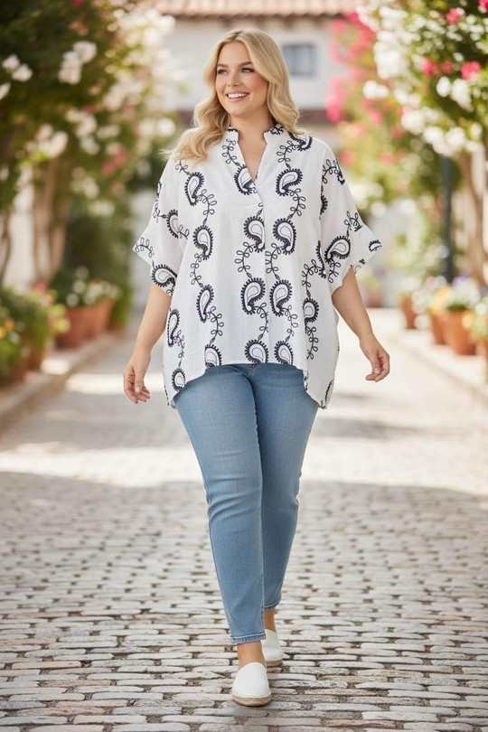 Chemises & blouses Femme Blanc E&F (C&CE Fashion) EF18073-3 Efashion Paris