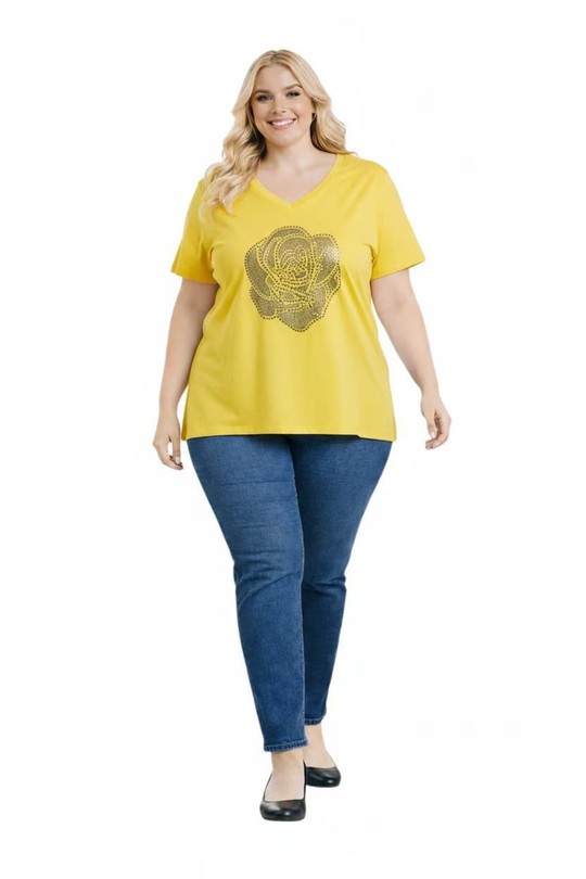 T-shirts Femme Noir E&F (C&CE Fashion) EF9076-32 Efashion Paris