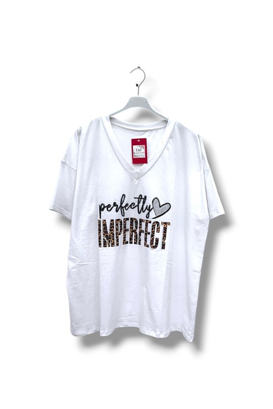 T-shirts Femme Blanc E&F (C&CE Fashion) EF9076-42 Efashion Paris