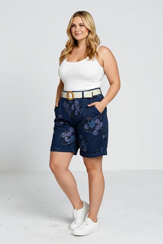 Pantacourts Femme Blanc E&F (C&CE Fashion) EF25297 Efashion Paris