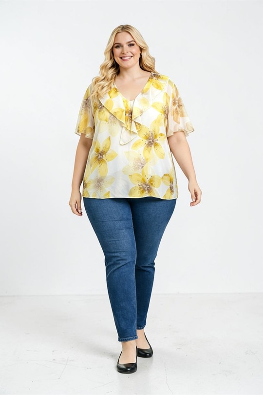 Tops Femme Jaune E&F (C&CE Fashion) EF251246 Efashion Paris