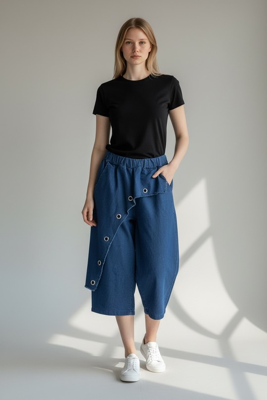 Pantacourts Femme DENIM BLUE E&F (C&CE Fashion) EF71196 Efashion Paris