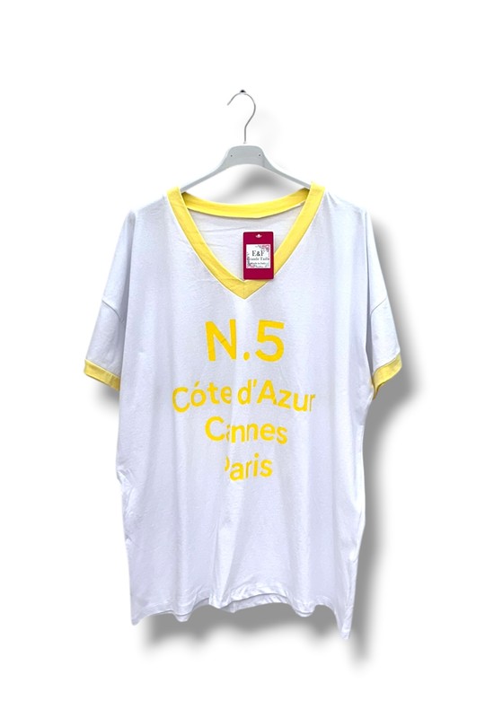 T-shirts Femme Beige E&F (C&CE Fashion) EF9277 Efashion Paris