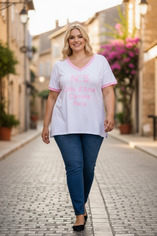 T-shirts Femme Beige E&F (C&CE Fashion) EF9277 Efashion Paris