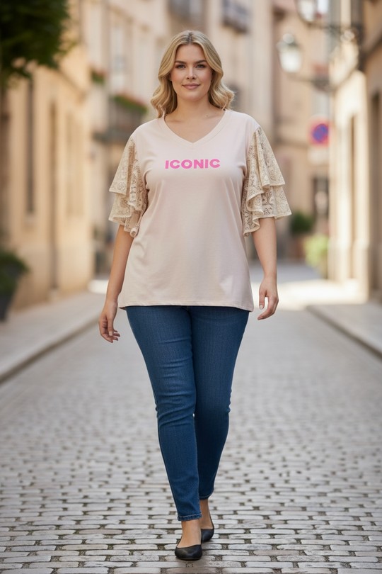 T-shirts Femme Rose E&F (C&CE Fashion) EF13635 Efashion Paris