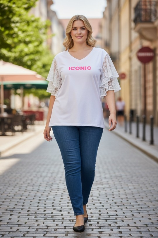 T-shirts Femme Rose E&F (C&CE Fashion) EF13635 Efashion Paris
