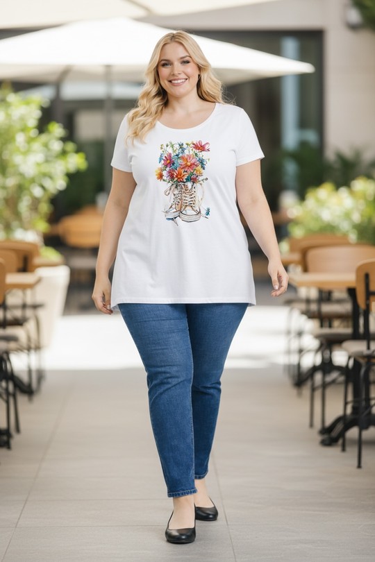 T-shirts Femme Motif1 E&F (C&CE Fashion) EF5001-MO Efashion Paris