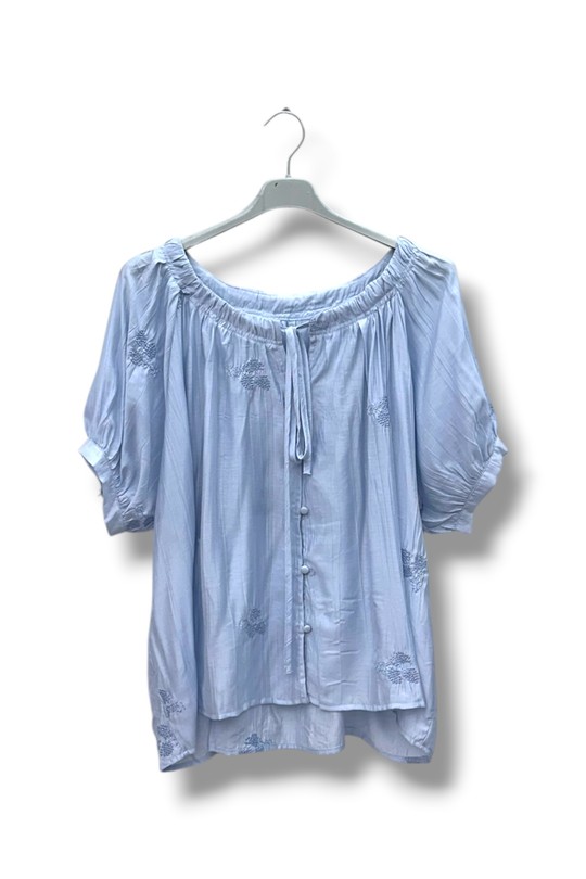 Tops Femme Bleu ciel / Bleu E&F (C&CE Fashion) EF26136 Efashion Paris