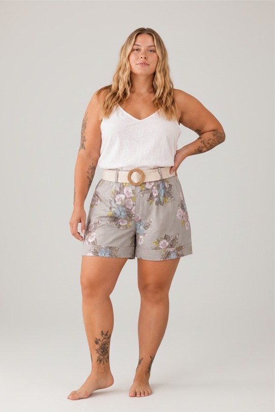Shorts Femme Vert d eau E&F (C&CE Fashion) EF26070 Efashion Paris