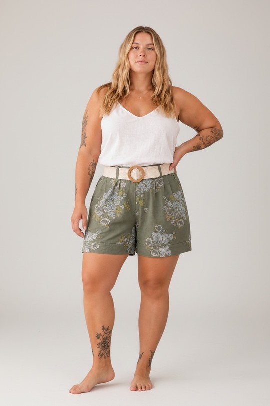 Shorts Femme Vert d eau E&F (C&CE Fashion) EF26070 Efashion Paris