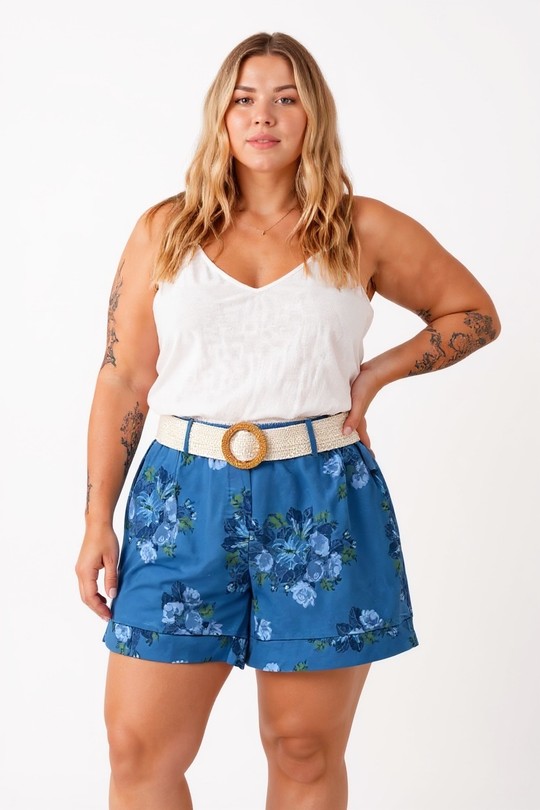 Shorts Femme Vert d eau E&F (C&CE Fashion) EF26070 Efashion Paris