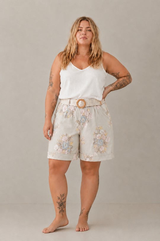 Shorts Femme Bleu jean E&F (C&CE Fashion) EF25297-1 Efashion Paris