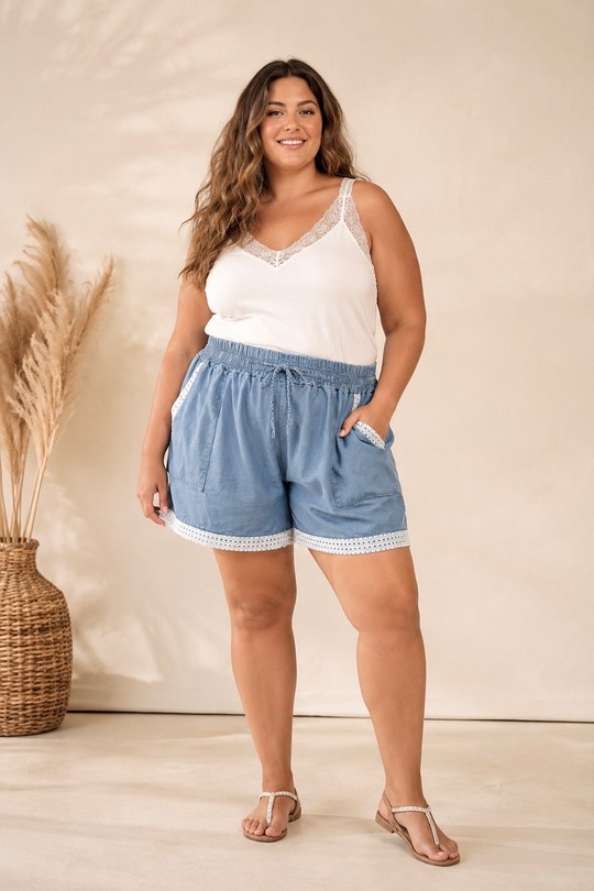 Shorts Femme DENIM BLUE E&F (C&CE Fashion) EF661854 Efashion Paris