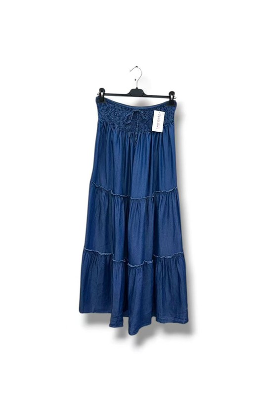 Skirts Women Jean blue E&F (C&CE Fashion) EF661099-1 #c Efashion Paris