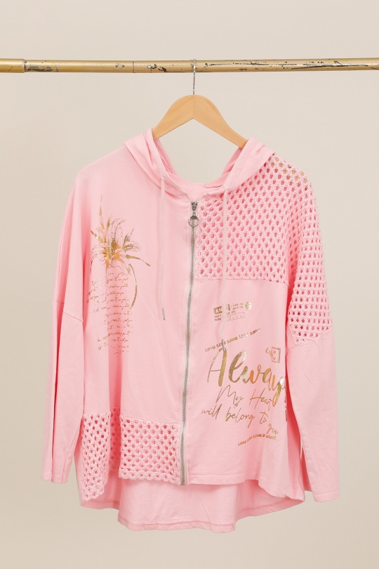 Gilets Femme Rose bonbon JD FASHION,NEWS LADY. 12815D Efashion Paris