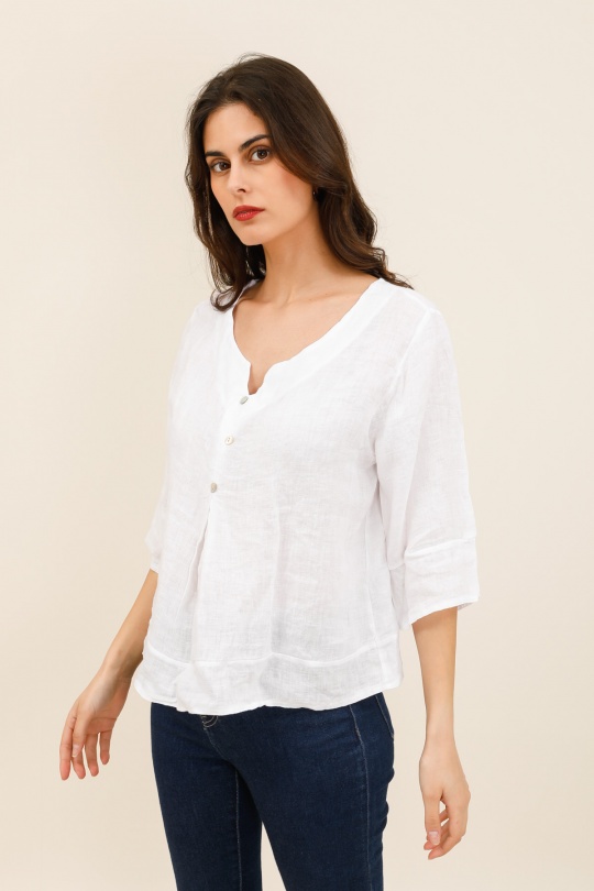 Blouses Femme Blanc JD FASHION,NEWS LADY. 12266D Efashion Paris