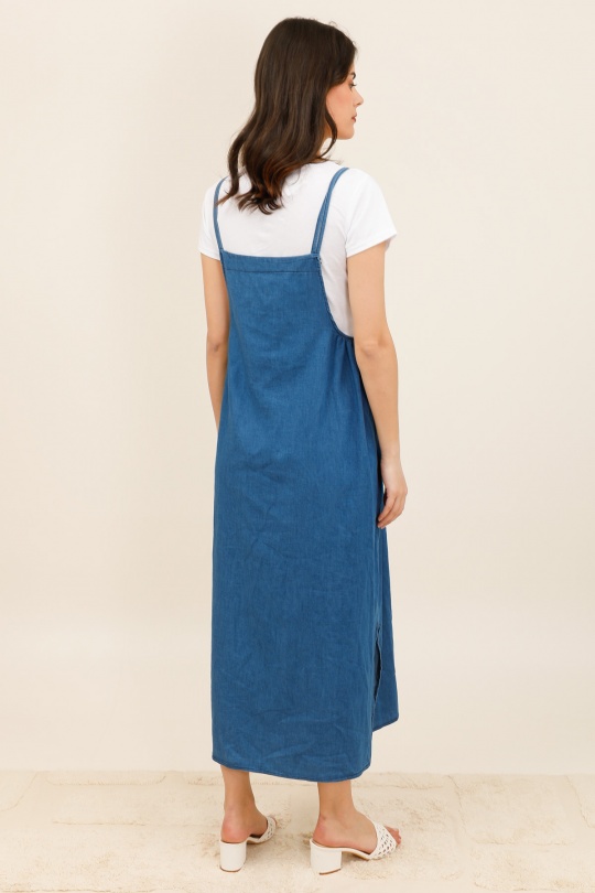 Robes longues Femme Bleu jean clair JD FASHION,NEWS LADY. 7754J Efashion Paris