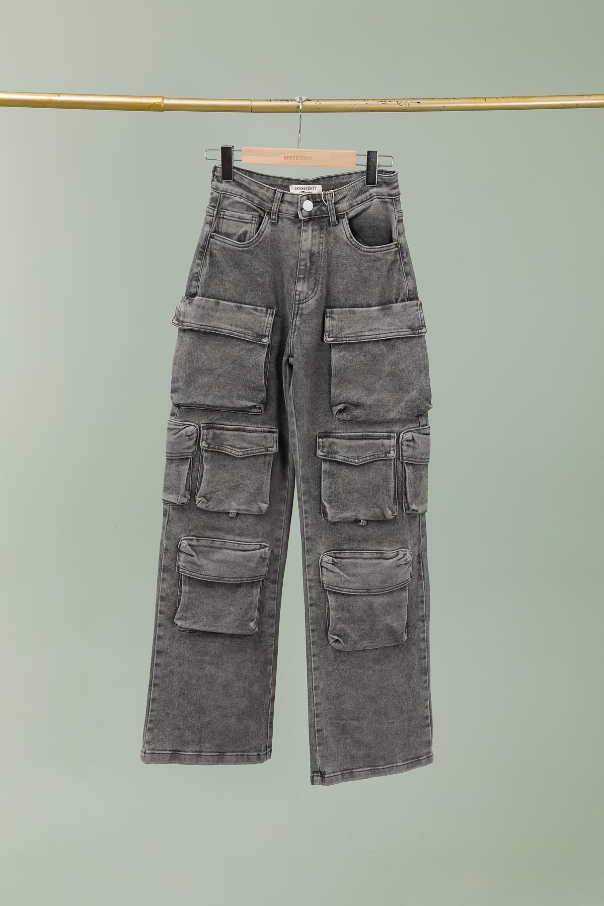 Pantalones Mujer Grey OUTFIT J1395-11 #c Efashion Paris