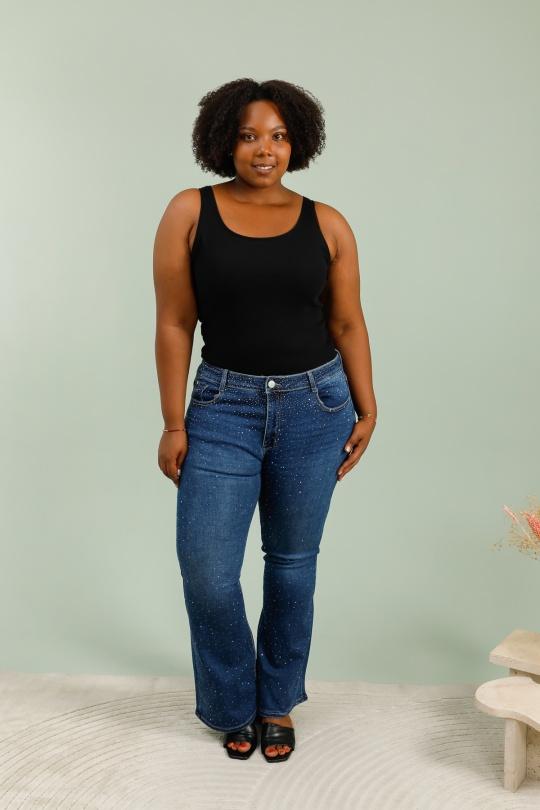 Jeans Femme Bleu YES BON SM1083 Efashion Paris