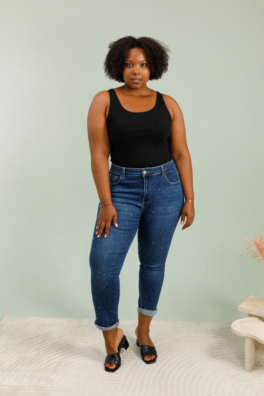 Jeans Femme Bleu YES BON SM1074 Efashion Paris