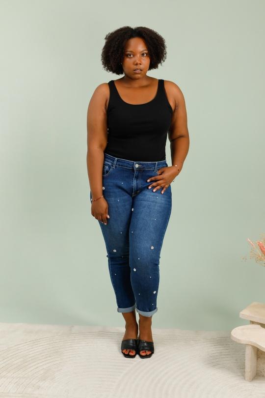 Jeans Femme Bleu YES BON SM1072 Efashion Paris