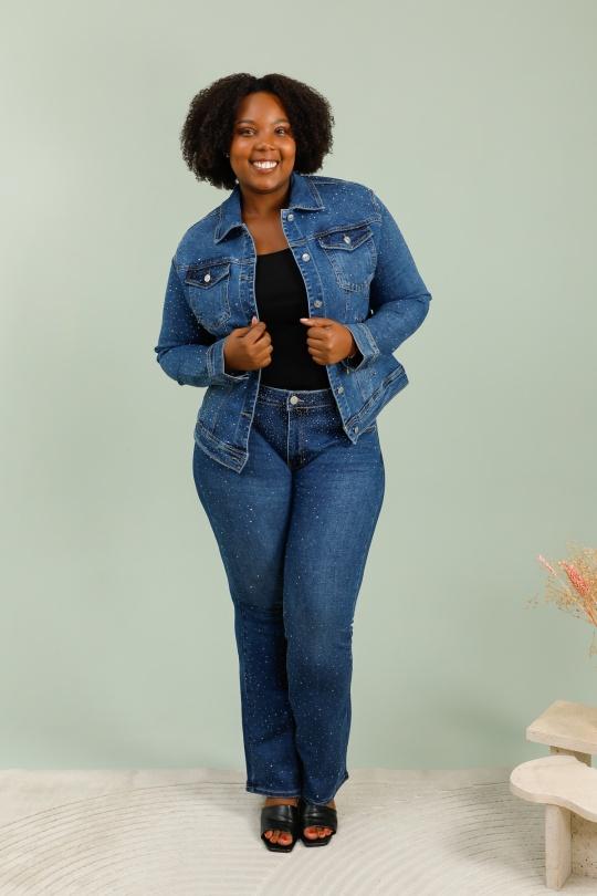 Vestes Femme Bleu YES BON DM1051 Efashion Paris