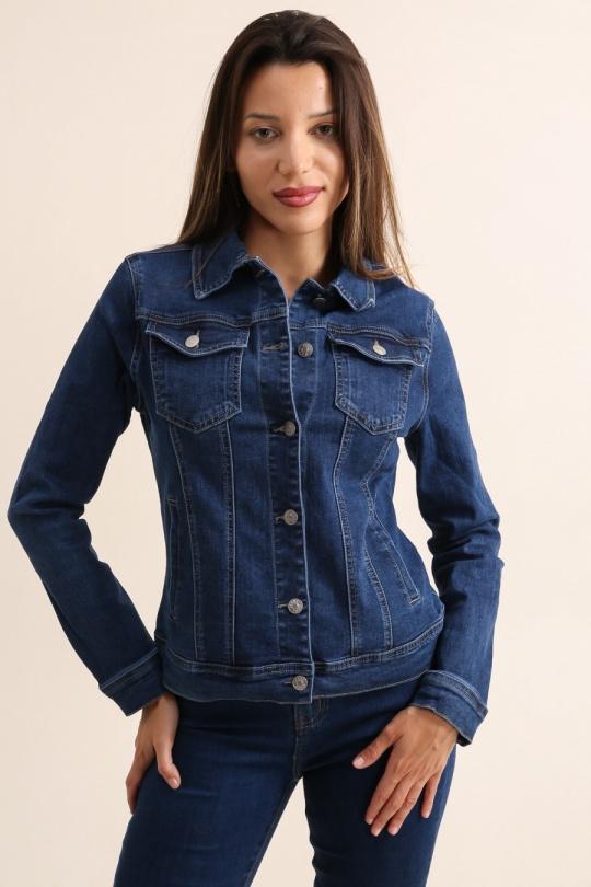 Vestes Femme Bleu YES BON DM1044 Efashion Paris