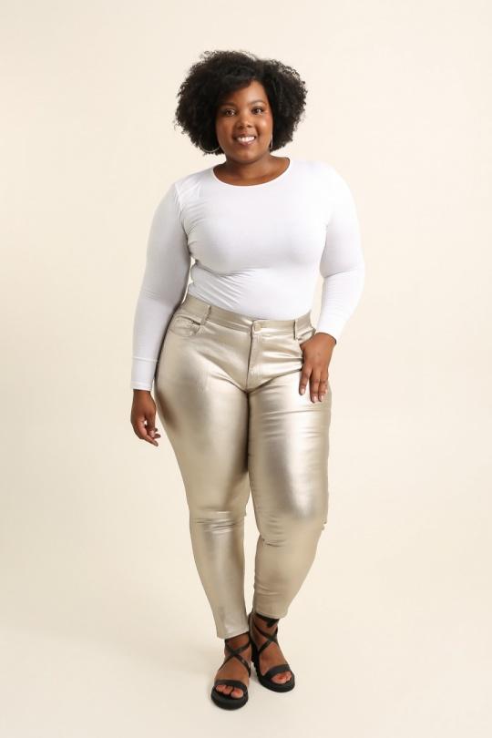 Pantaloni Donna Gold YES BON SW5025-18 Efashion Paris