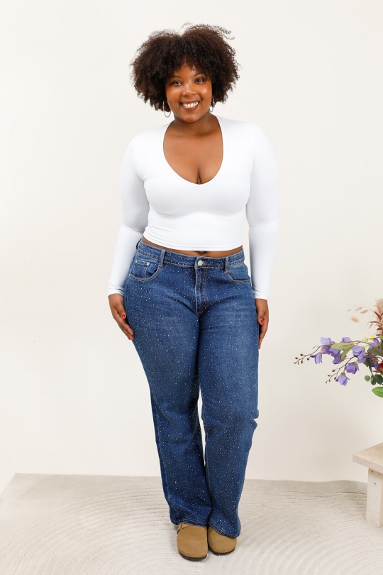 Jeans Femme Bleu YES BON SJ985-1 Efashion Paris