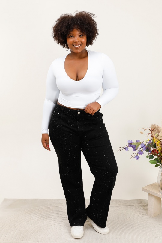 Jeans Femme Noir YES BON SJ985-2 Efashion Paris