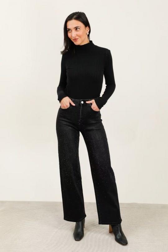 Jeans Femme Noir YES BON SKJ989-2 Efashion Paris