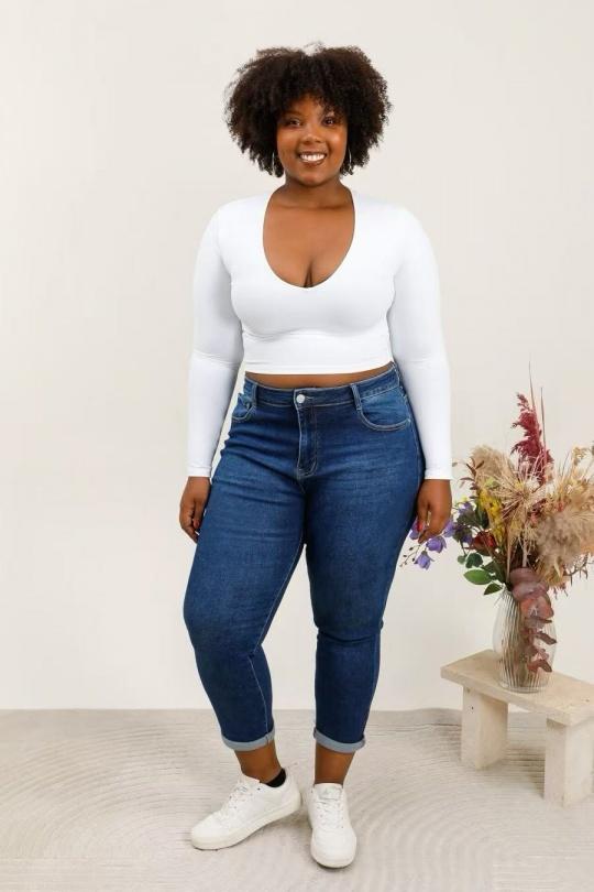 Jeans Donna Blue YES BON SKF5121 Efashion Paris
