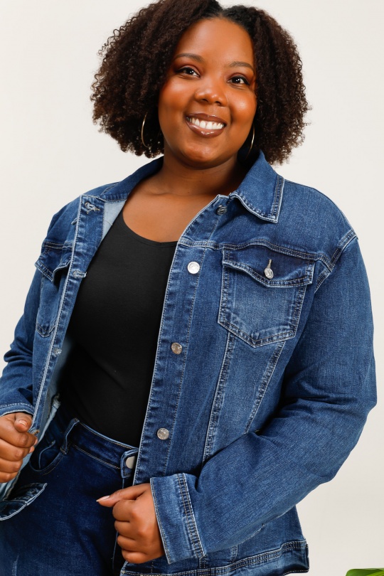 Vestes Femme Bleu YES BON DM2190 Efashion Paris